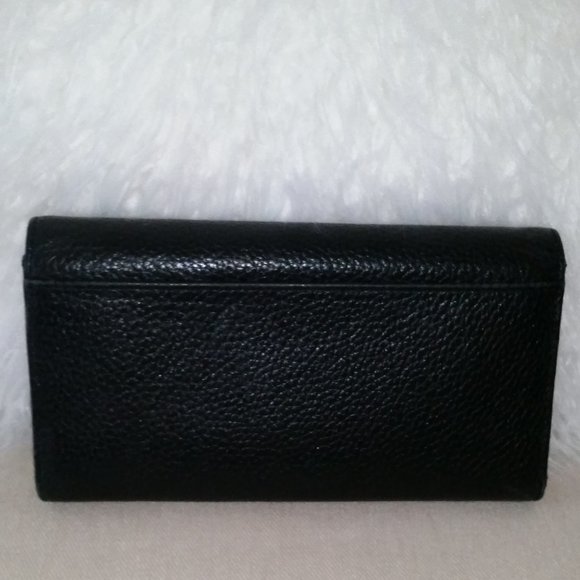 Kate Spade New York black leather tri-fold wallet - Picture 3 of 8